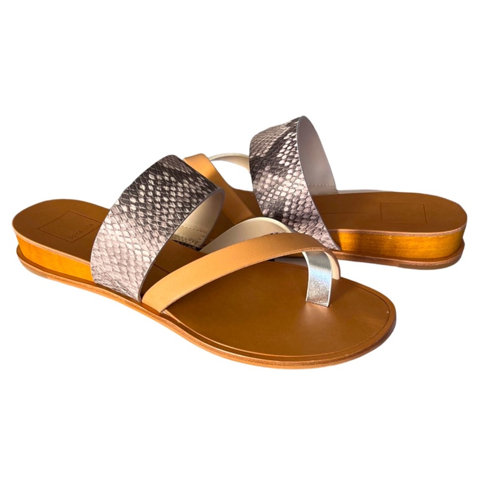 NWB Dolce Vita Paddy Sandals in Snake Print